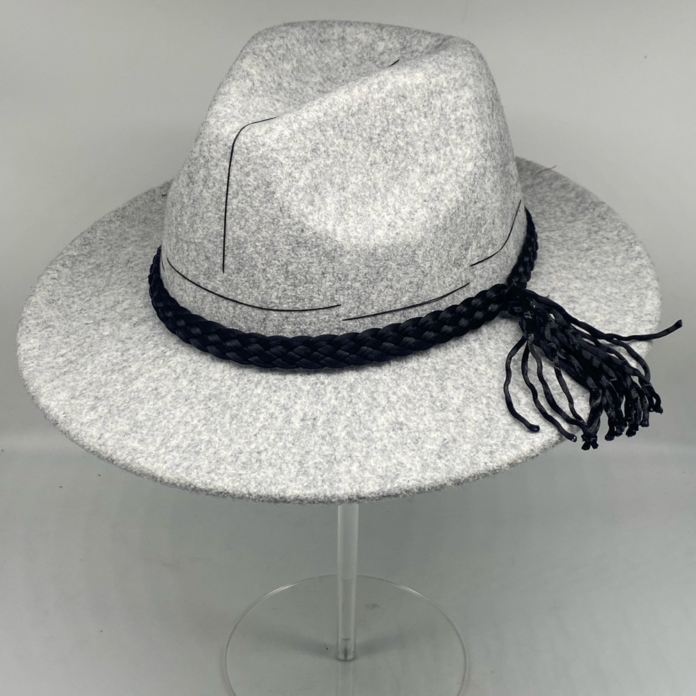 Heather Grey Wool Fedora